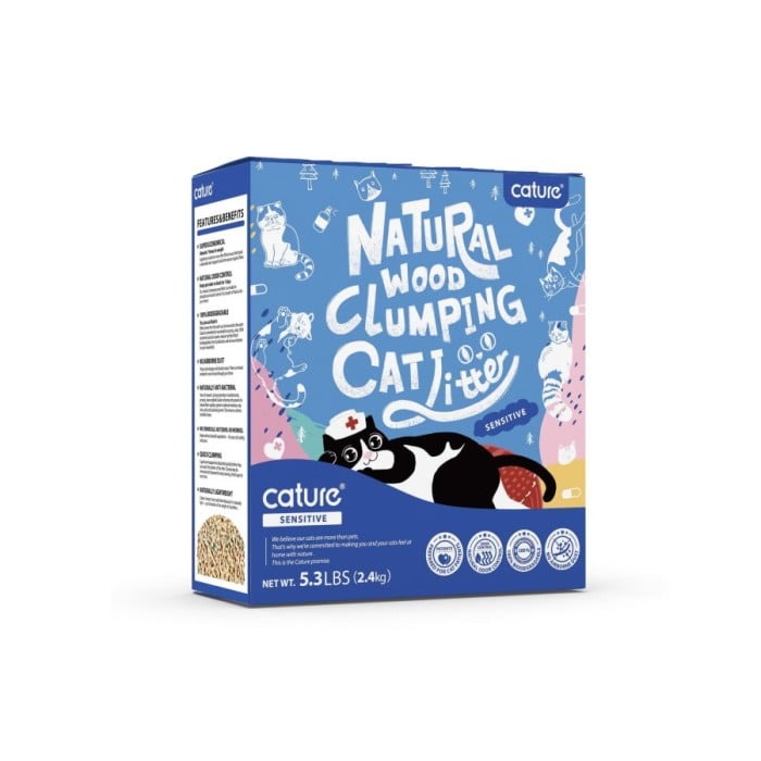 Cature Natural Wood Cat Litter 6L 3