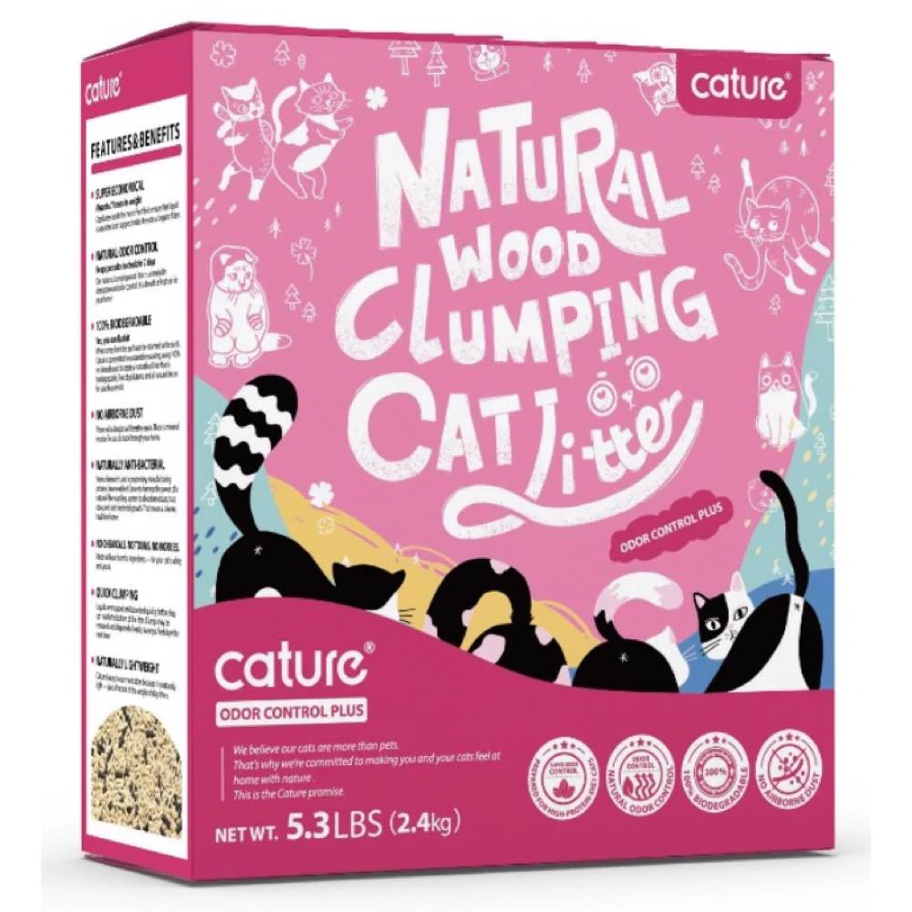Cature Natural Wood Cat Litter 6L 2